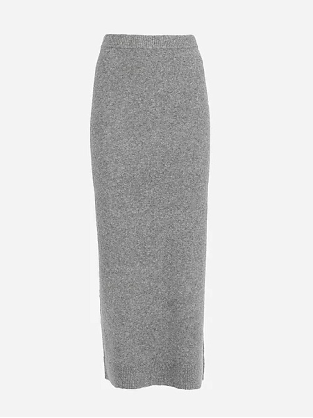 Brand new with tags (NWT) PrettyLittleThing grey knit maxi skirt, size Small.